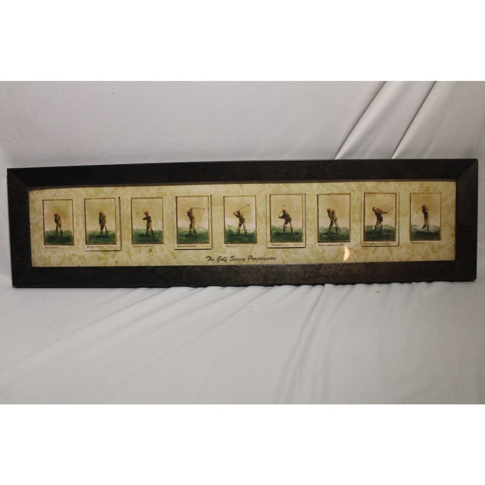The Golf Swing Progression Framed Picture